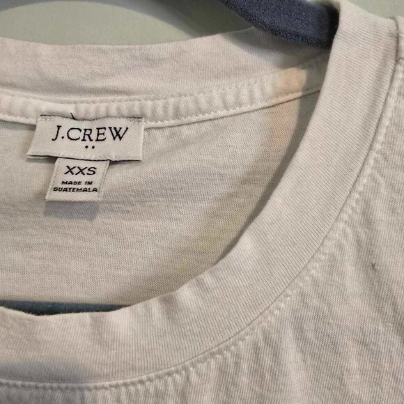 J. Crew Flutter-Sleeve Color Block Short Sleeve Crew Neck T Shirt Dress - Picture 5 of 5